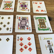 Load image into Gallery viewer, 8-Bit mini Gold Playing Cards