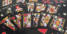 Load image into Gallery viewer, 8-Bit Black & Gold Playing Cards