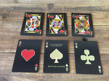 Load image into Gallery viewer, 8-Bit Black & Gold Playing Cards