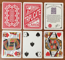 Load image into Gallery viewer, 1876 Andrew Dougherty No.18 Triplicate Red Playing Cards Restoration
