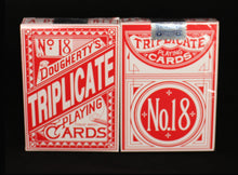 Load image into Gallery viewer, 1876 Andrew Dougherty No.18 Triplicate Red Playing Cards Restoration