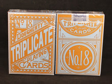Load image into Gallery viewer, 1876 Andrew Dougherty No.18 Triplicate Blue Playing Cards Restoration
