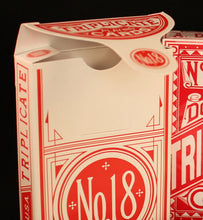 Load image into Gallery viewer, 1876 Andrew Dougherty No.18 Triplicate Red Limited Playing Cards Restoration (Limited)