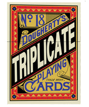 Load image into Gallery viewer, 1876 Andrew Dougherty No.18 Triplicate Dragon Red Limited Playing Cards Restoration (Limited)