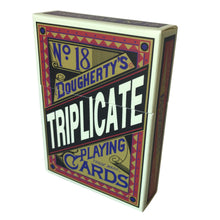 Load image into Gallery viewer, 1876 Andrew Dougherty No.18 Triplicate Dragon Red Limited Playing Cards Restoration (Limited)