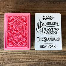 Load image into Gallery viewer, 1876 Andrew Dougherty No.18 Triplicate Dragon Red Playing Cards Restoration