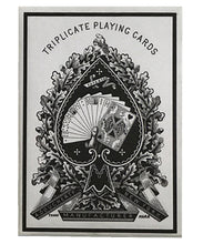 Load image into Gallery viewer, 1876 Andrew Dougherty No.18 Triplicate Dragon Blue Original Release Playing Cards Restoration (Limited)