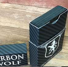 Load image into Gallery viewer, Carbon Fiber Wolf Playing Cards