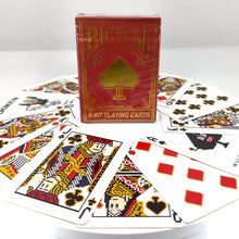Load and play video in Gallery viewer, Bicycle 8-Bit Gilded Decks No Number
