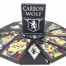 Load and play video in Gallery viewer, Carbon Fiber Wolf Playing Cards
