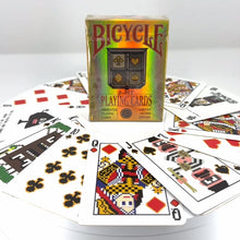 Load and play video in Gallery viewer, Bicycle 8-Bit Gilded Decks No Number
