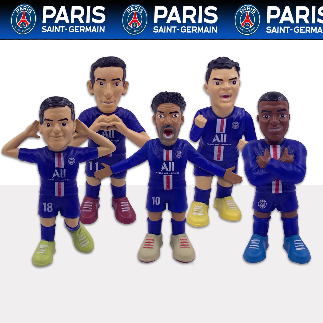 All 5 Paris Saint-Germain Mini Figures