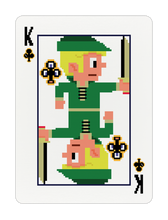 Load image into Gallery viewer, 8-Bit Gold Playing Cards, Legacy Deck
