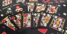 Load image into Gallery viewer, 8-Bit Black &amp; Gold Playing Cards
