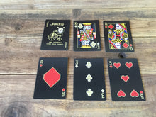 Load image into Gallery viewer, 8-Bit Black &amp; Gold Playing Cards
