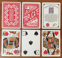 Load image into Gallery viewer, 1876 Andrew Dougherty No.18 Triplicate Red Playing Cards Restoration
