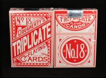 Load image into Gallery viewer, 1876 Andrew Dougherty No.18 Triplicate Red Playing Cards Restoration
