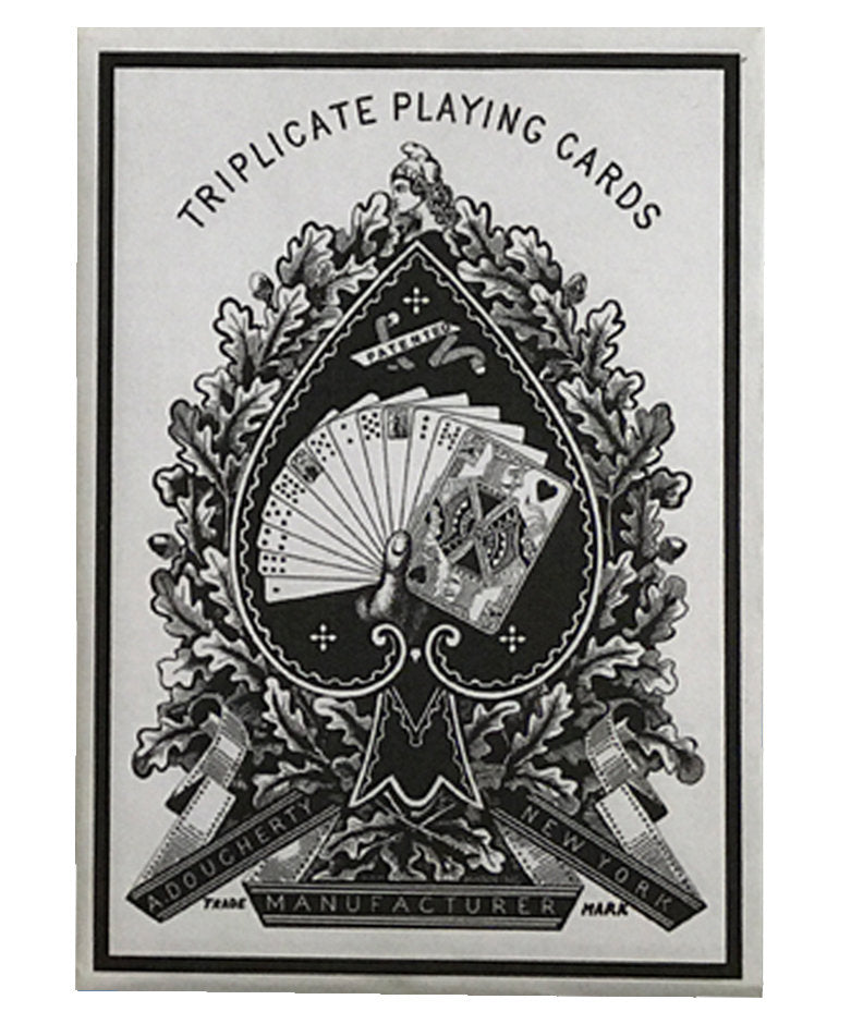 1876 Andrew Dougherty No.18 Triplicate Dragon Red Original Release Playing Cards Restoration (Limited)
