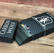Load image into Gallery viewer, Carbon Fiber Wolf Playing Cards
