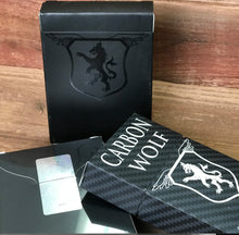 Load image into Gallery viewer, Carbon Fiber Wolf Playing Cards
