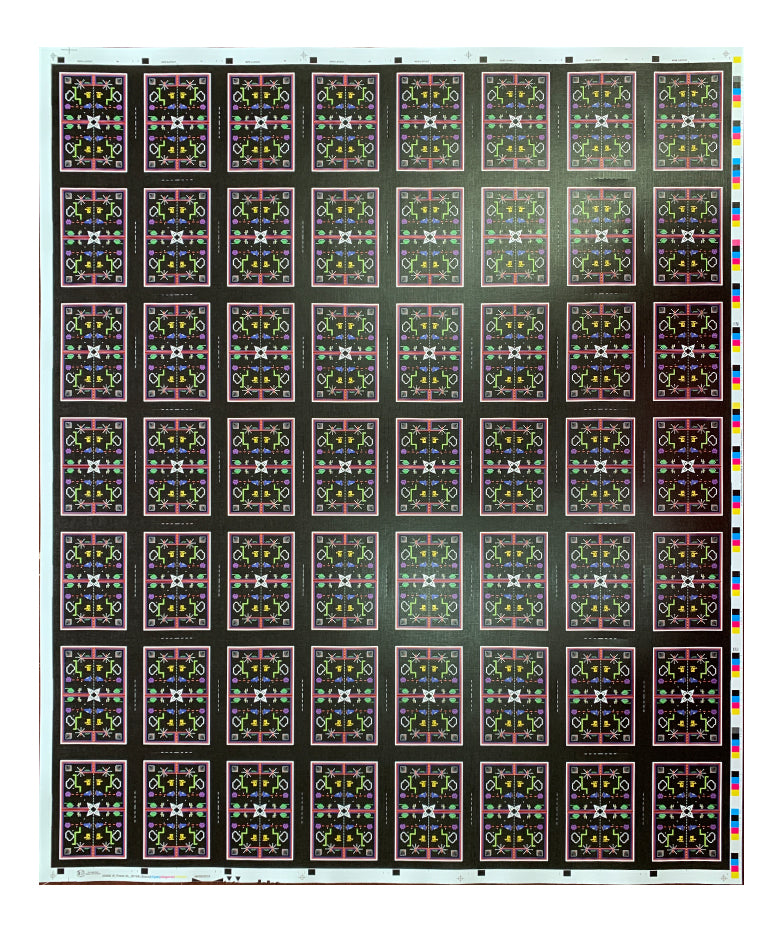 8-Bit Black Uncut Sheet